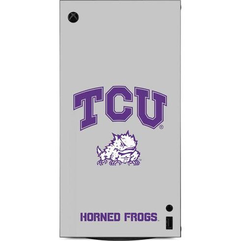 Texas Christian University Horned Frogs Logo Print XBox Series X Digital Edition Console Skin